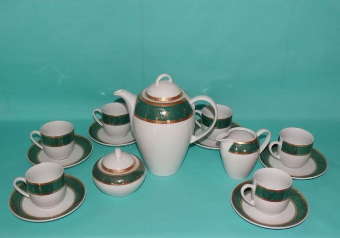 Porcelánová kávová souprava ANIČKA vyrobená z kvalitního Karlovarského porcelánu.